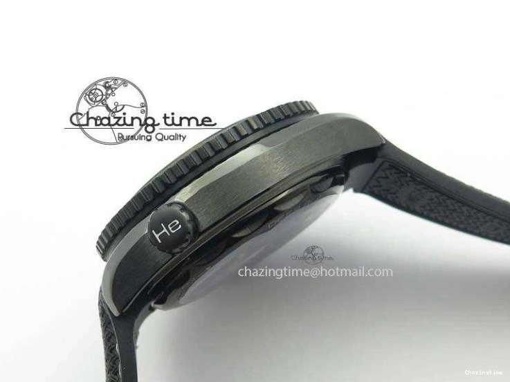 0502 Planet Ocean 45mm Real Ceramic BP-Maker Best Edition Black Dial On Nylon Rubber Strap A TopPick 8185